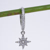 Amee Eight Pointer Silver Star Earrings