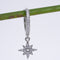 Amee Eight Pointer Silver Star Earrings