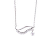 Amee Luna Curve Silver Pendant