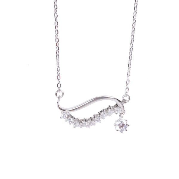 Amee Luna Curve Silver Pendant