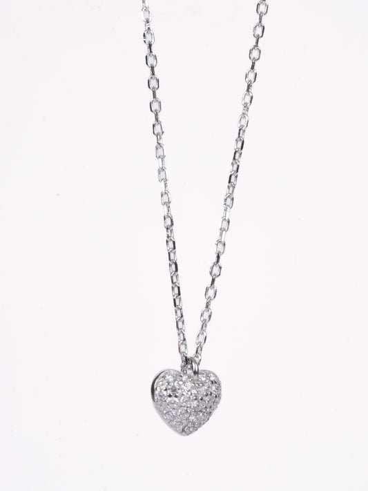 Amee Forever Yours Heart Silver Pendant