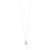 Amee Entwine Drop Silver Necklace
