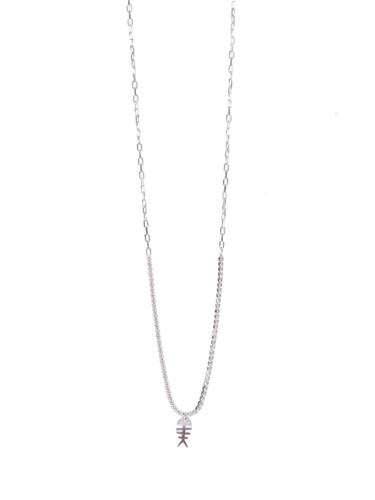 Amee Gleam & Gills Silver Necklace