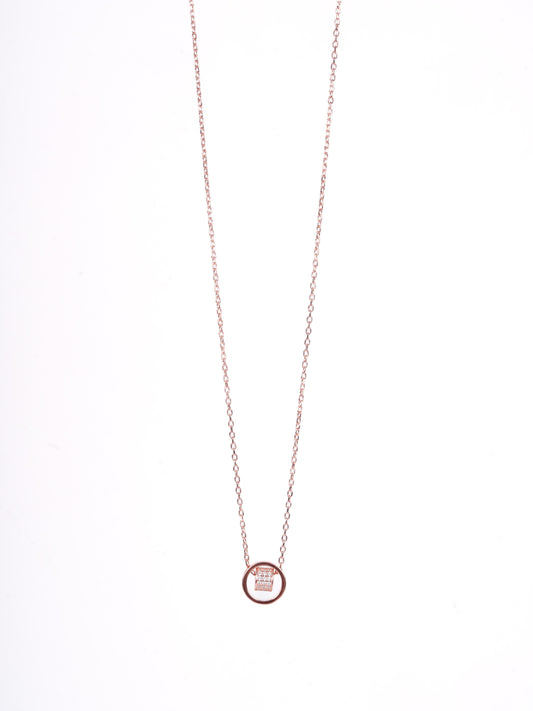 Amee Enclosed Loop Orbit Silver Pendant