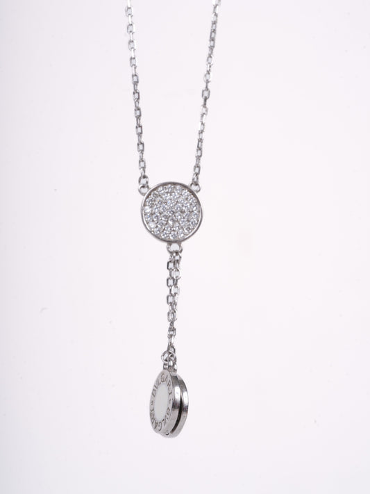 Amee Twilight Drop Silver Necklace