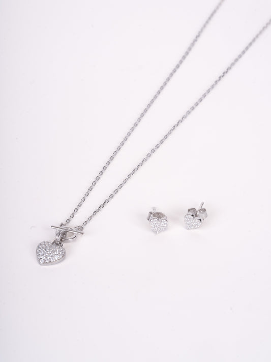 Amee Love in Silver Set