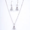 Amee Diamond Drop Silver Set