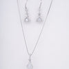 Amee Diamond Drop Silver Set