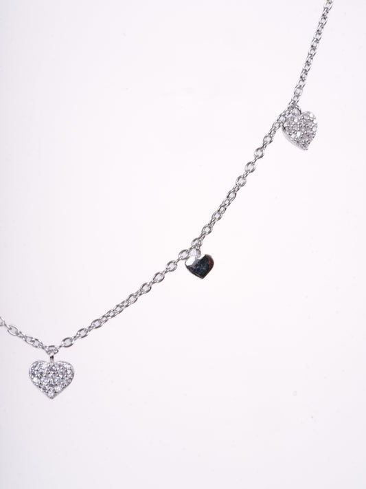Amee Love Trail Silver Necklace