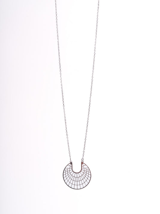 Amee Arc of Webs Silver Pendant