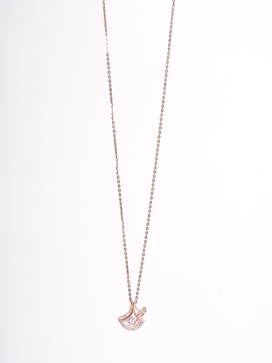 Amee Golden Blossom Silver Pendant