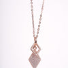 Amee Prism Drop Silver Necklace