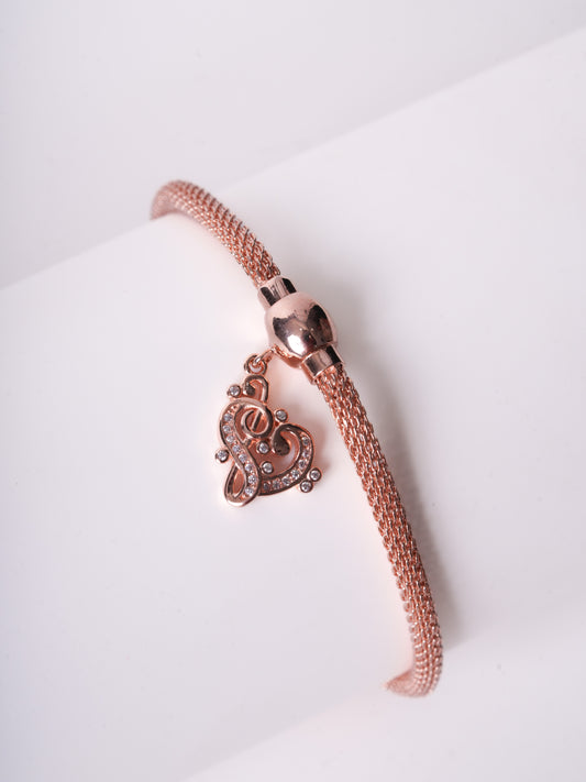 Amee Heartbeat Drop Silver Bracelet