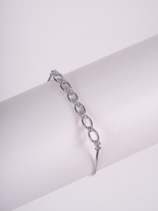 Amee Circle Song Silver Bracelet