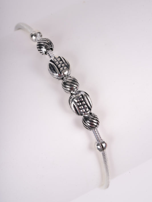 Amee Safari Thread Silver Bracelet