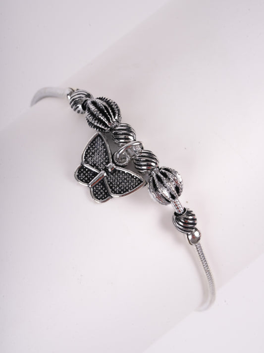 Amee Wings of Time Silver Bracelet