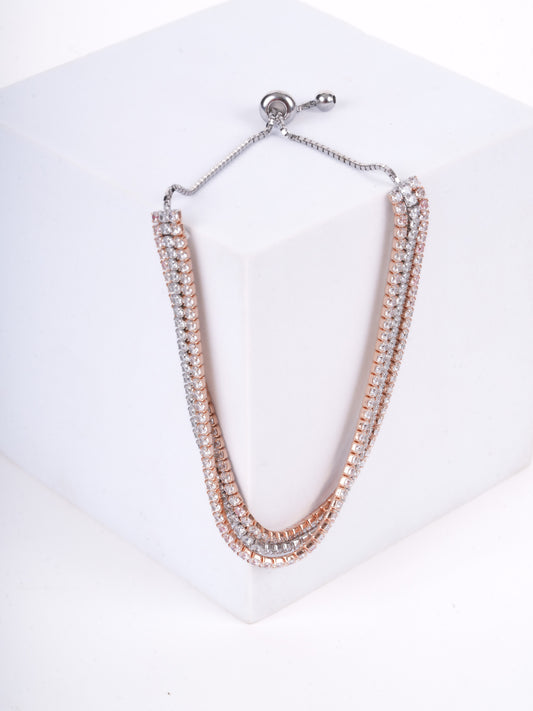 Amee Dualgleam Silver Bracelet