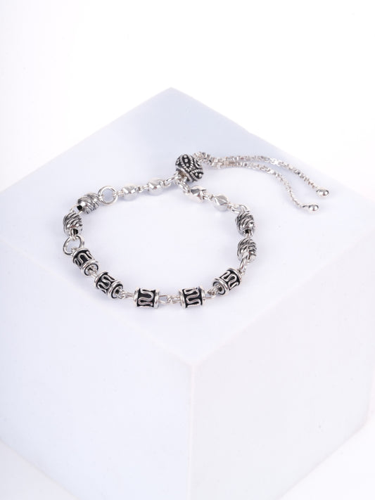 Amee Tribal Rune Silver Bracelet