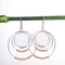 Amee Beaded Hoops Silver Earrings