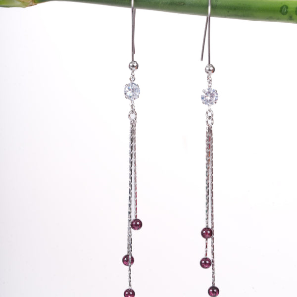 Amee Lush Lines Silver Earrings