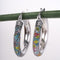 Amee Joy Hoops Silver Earrings