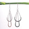 Amee Double Flow Silver Earrings