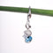 Amee Blue Flame Silver Earrings