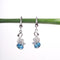 Amee Blue Flame Silver Earrings