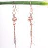 Amee Tassel Gleam SIlver Earrings