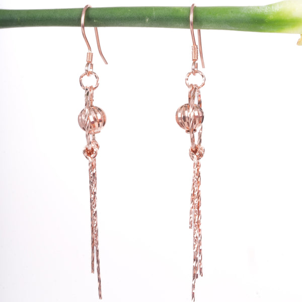 Amee Tassel Gleam SIlver Earrings
