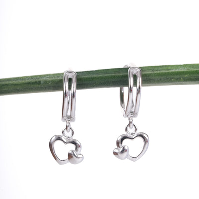 Amee Cupid’s Link Drop Silver Earrings