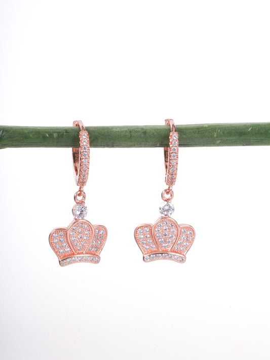 Amee Tiara Twinkle Silver Earrings