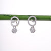 Amee Celestial Swirl Silver Earrings