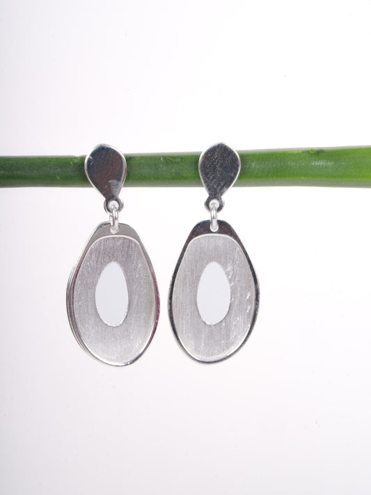 Amee Silver Mirage Loop Earrings