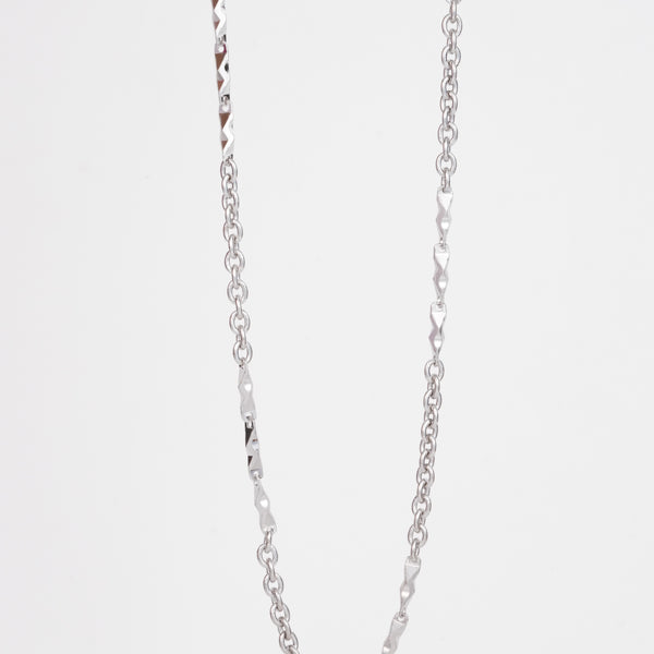 Amee RIpple Edge Silver Men's Chain