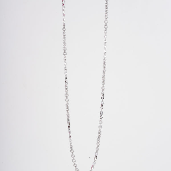 Amee RIpple Edge Silver Men's Chain