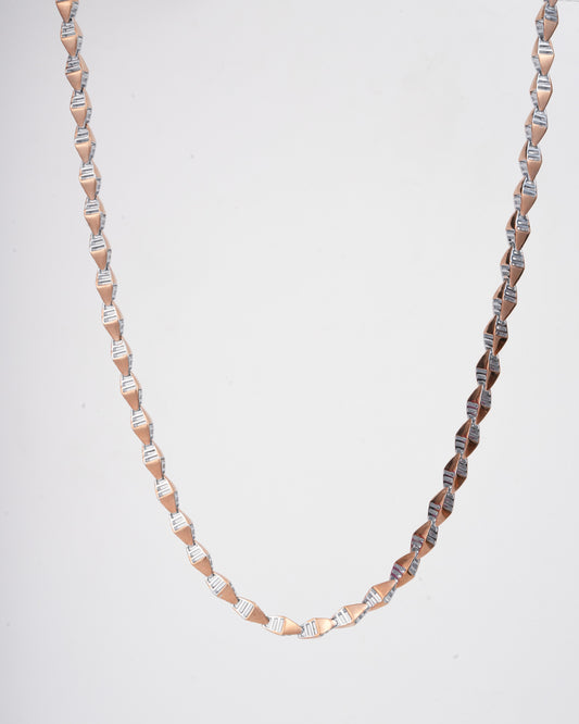 Amee Geometric Cage Silver Men's Chain