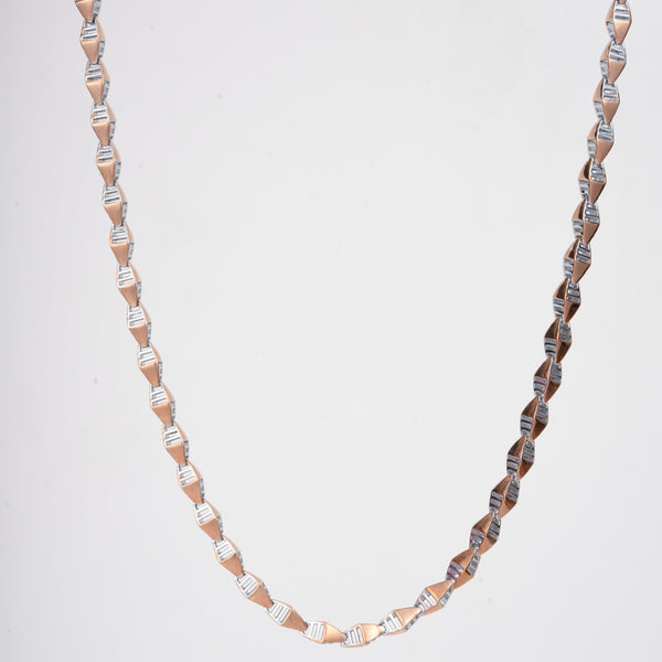 Amee Geometric Cage Silver Men's Chain