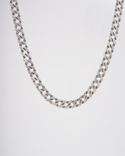 Amee Titan Clasp Silver Men's Chain