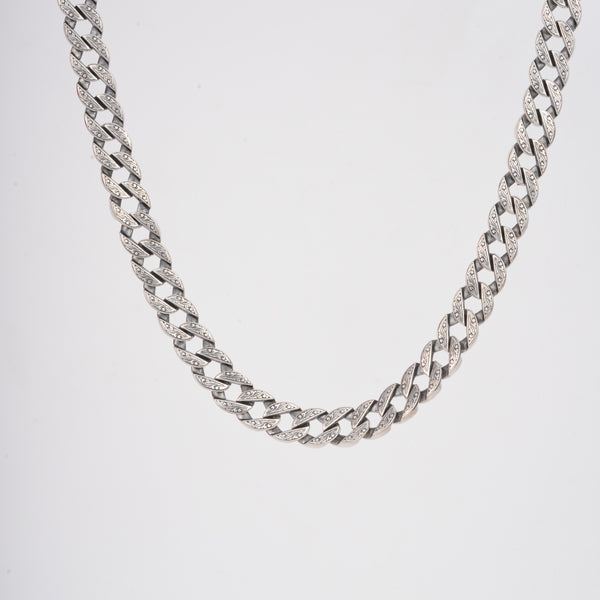 Amee Titan Clasp Silver Men's Chain