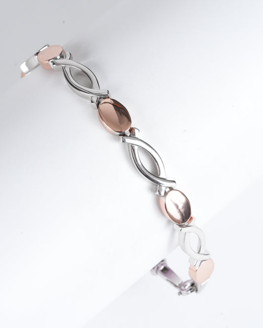 Amee Two Tone Drift Bracelet