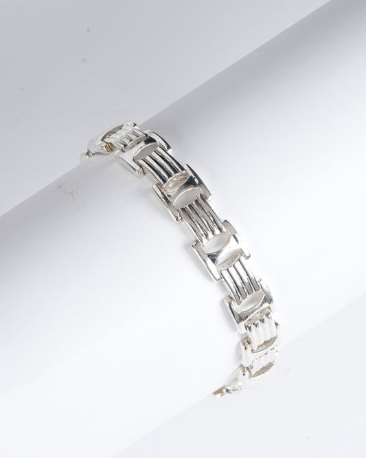 Amee Time Track Silver Bracelet