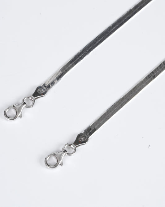 Amee Silver Vein Anklets