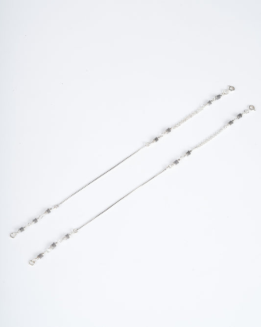 Amee Silver Loom Anklets